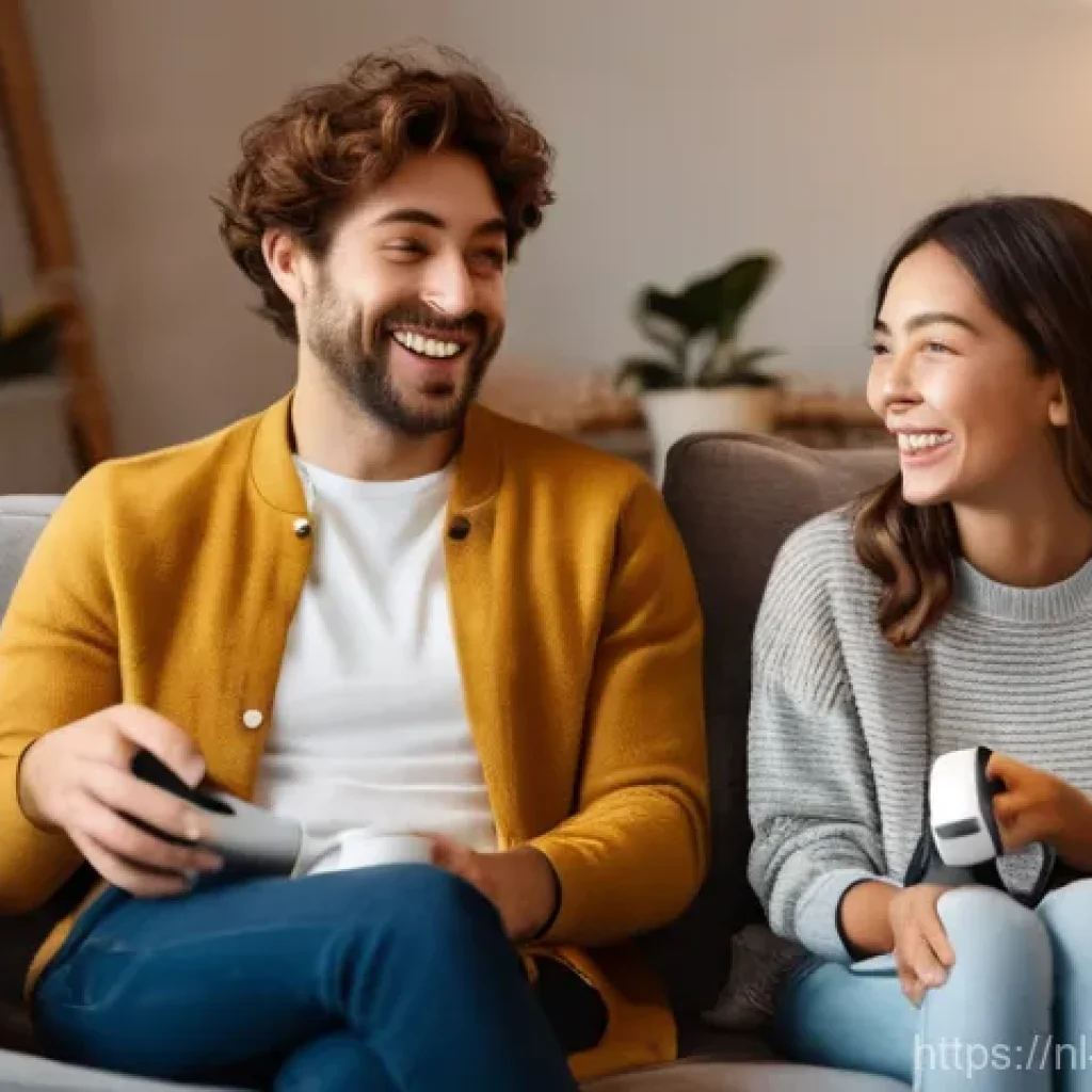 소비자 구매 결정 과정의 심리적 요인 - **Prompt 1: The Joy of an Impulse Buy**
    "A young adult, perhaps in their early twenties, with a ...