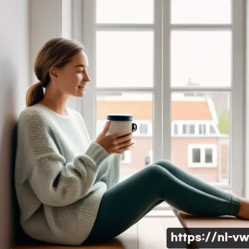 Home 30 소비자 심리와 성별 차이에 대한 이해 - **Prompt: The Allure of a New Morning Ritual**
A Dutch woman in her early 30s, dressed in comfor...