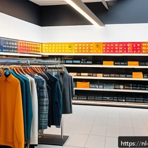 Home 33 소비자 심리 분석을 위한 실험 설계 - A vibrant Dutch retail store interior showcasing a colorful product display with warm hues like oran...