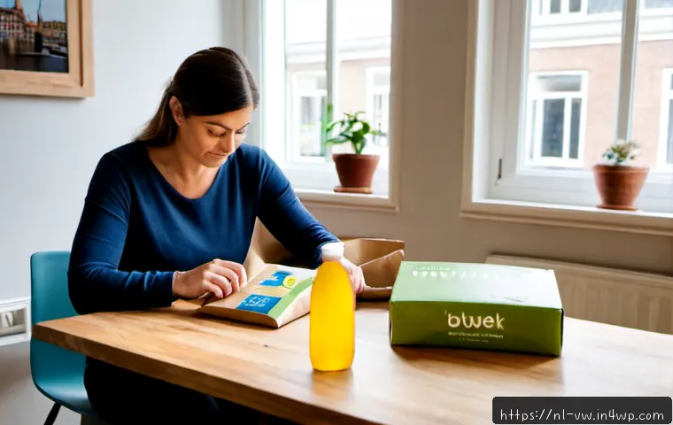 Home 17 소비자 심리와 브랜드 스토리텔링 전략 - Photorealistic Dutch consumer psychology scene in a bright Amsterdam apartment, a middle-aged woman ...